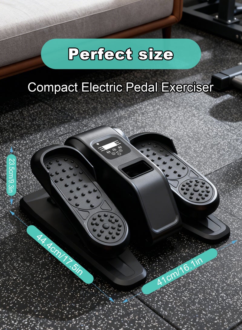 HomarKet Under Desk Elliptical Machine, Electric Elliptical Leg Exerciser for Seniors with 12 Adjustable, Portable Quiet Elliptical Exercise Machine, Seated Pedal Exerciser with Remote Control,Black - Image 2